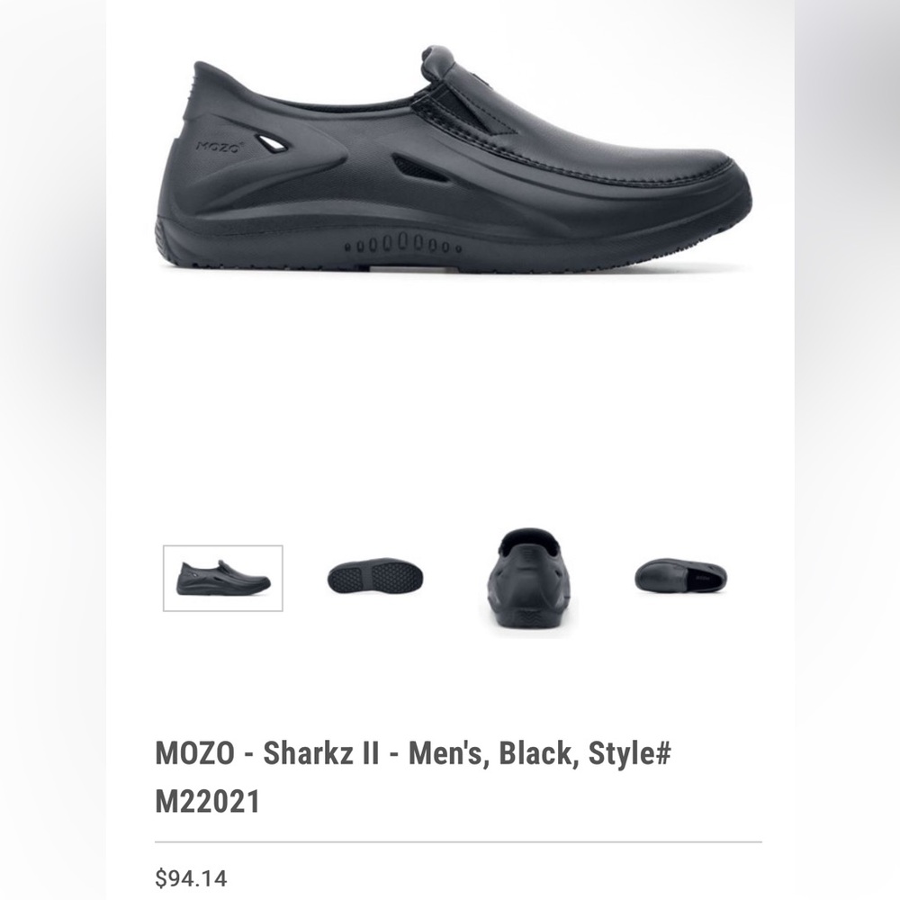 MOZO Sharkz II Men's Slip-On Water Shoe - Black